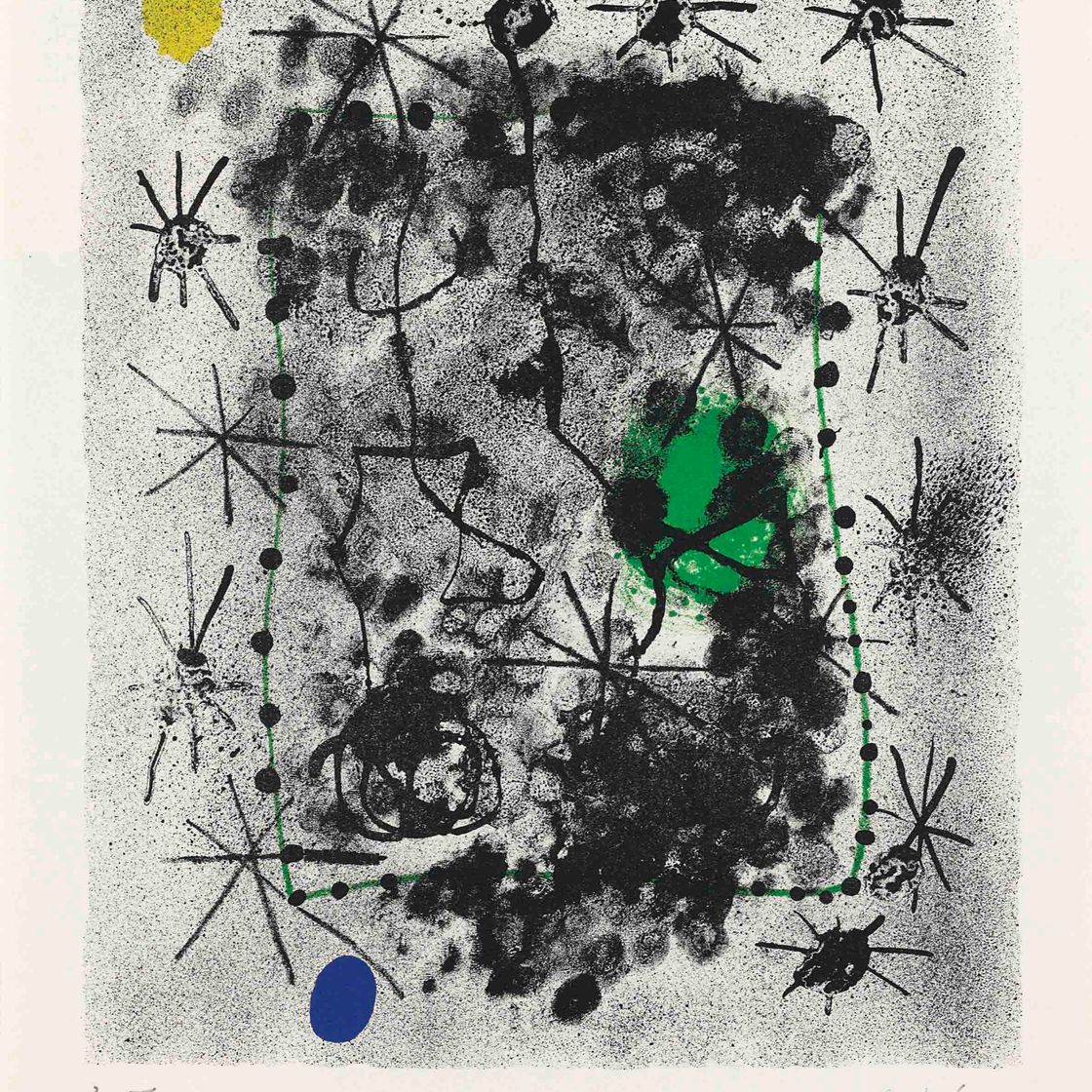 Joan Miró — Созвездия : одна табличка (Мурлот 261; смотрите книги Крамера 58)