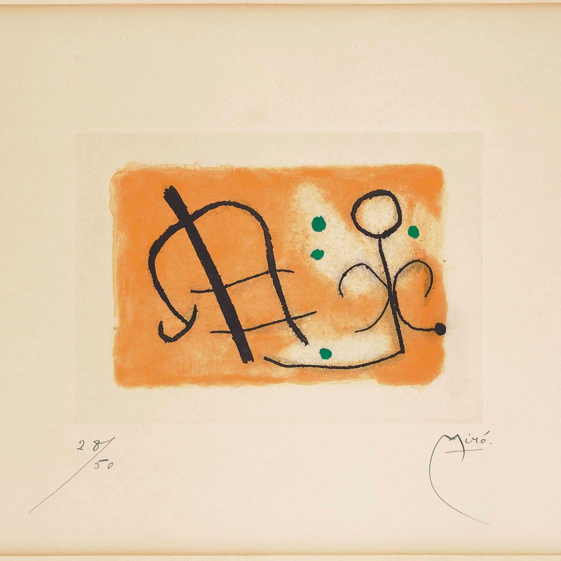 Joan Miró — Фюзеляжи: Одна пластина (Дюпен 261; Смотрите книги Крамера 54)