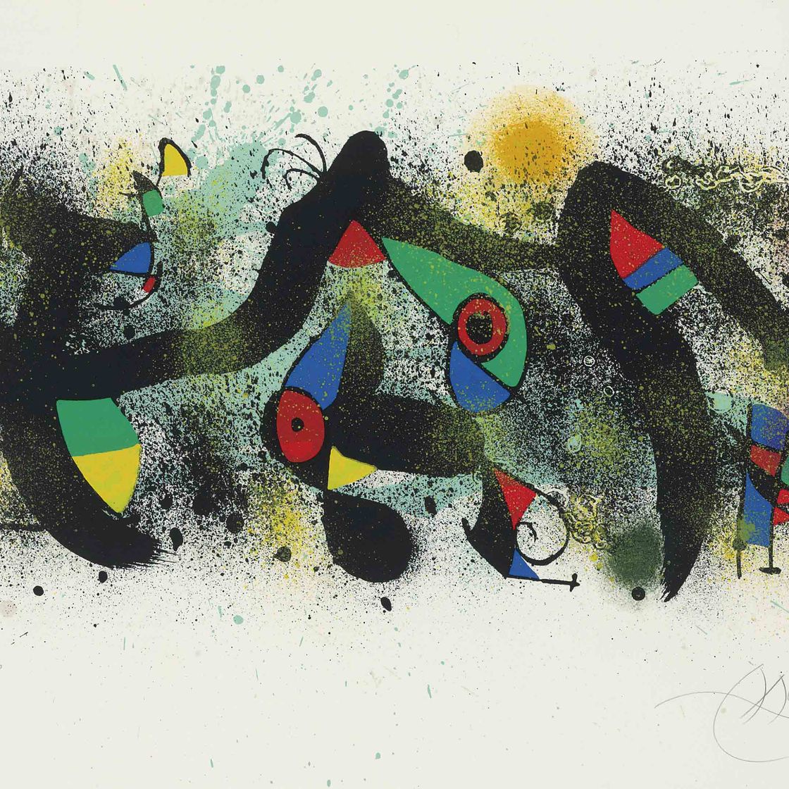Joan Miró — Картины Миро и Артигаса : одна пластина (M. 926; см. C. books 183)