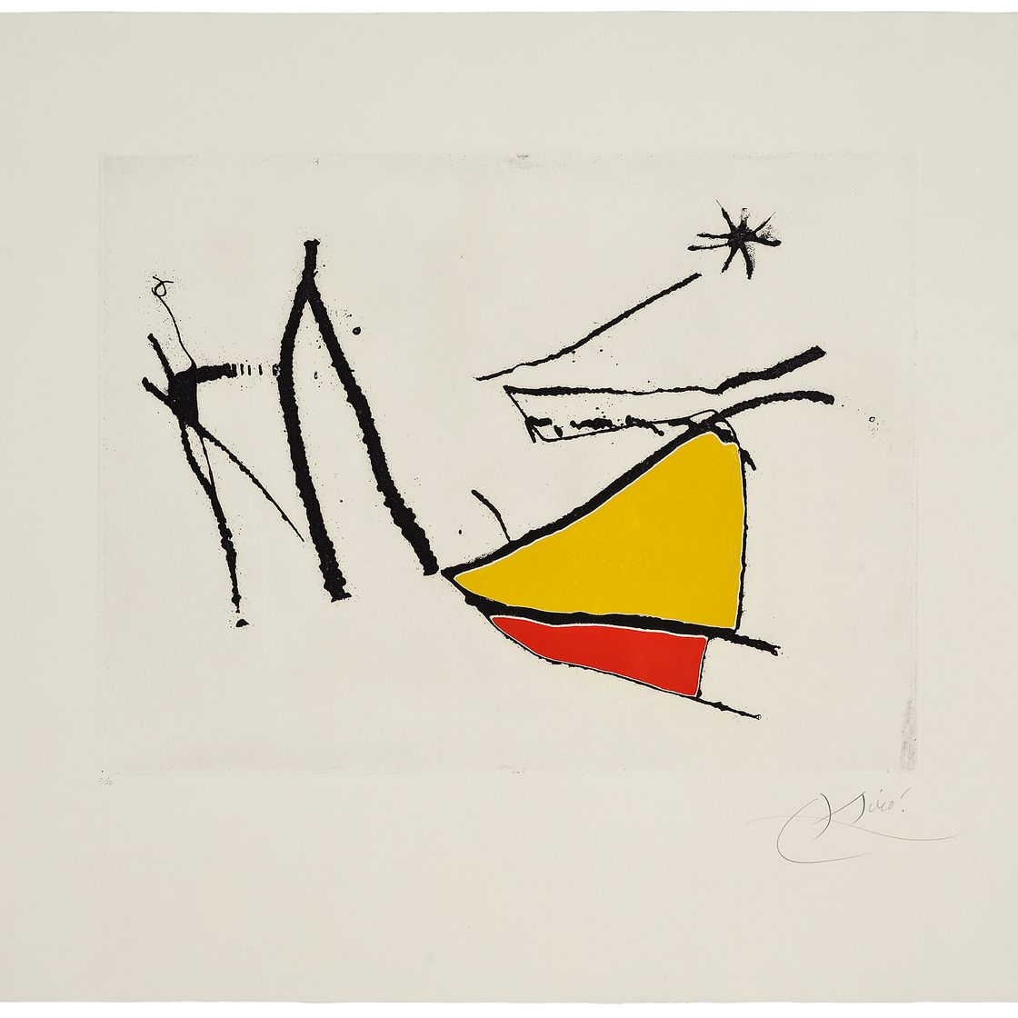 Joan Miró — Три тарелки, от: Càntic del Sol