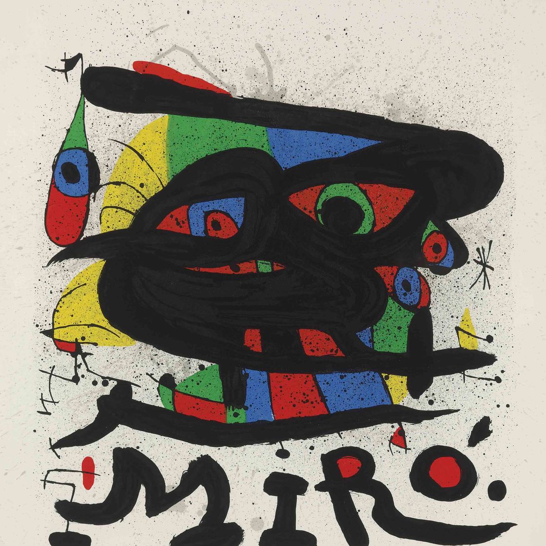 Joan Miró — Афиша выставки скульптур Миро (M. 755)