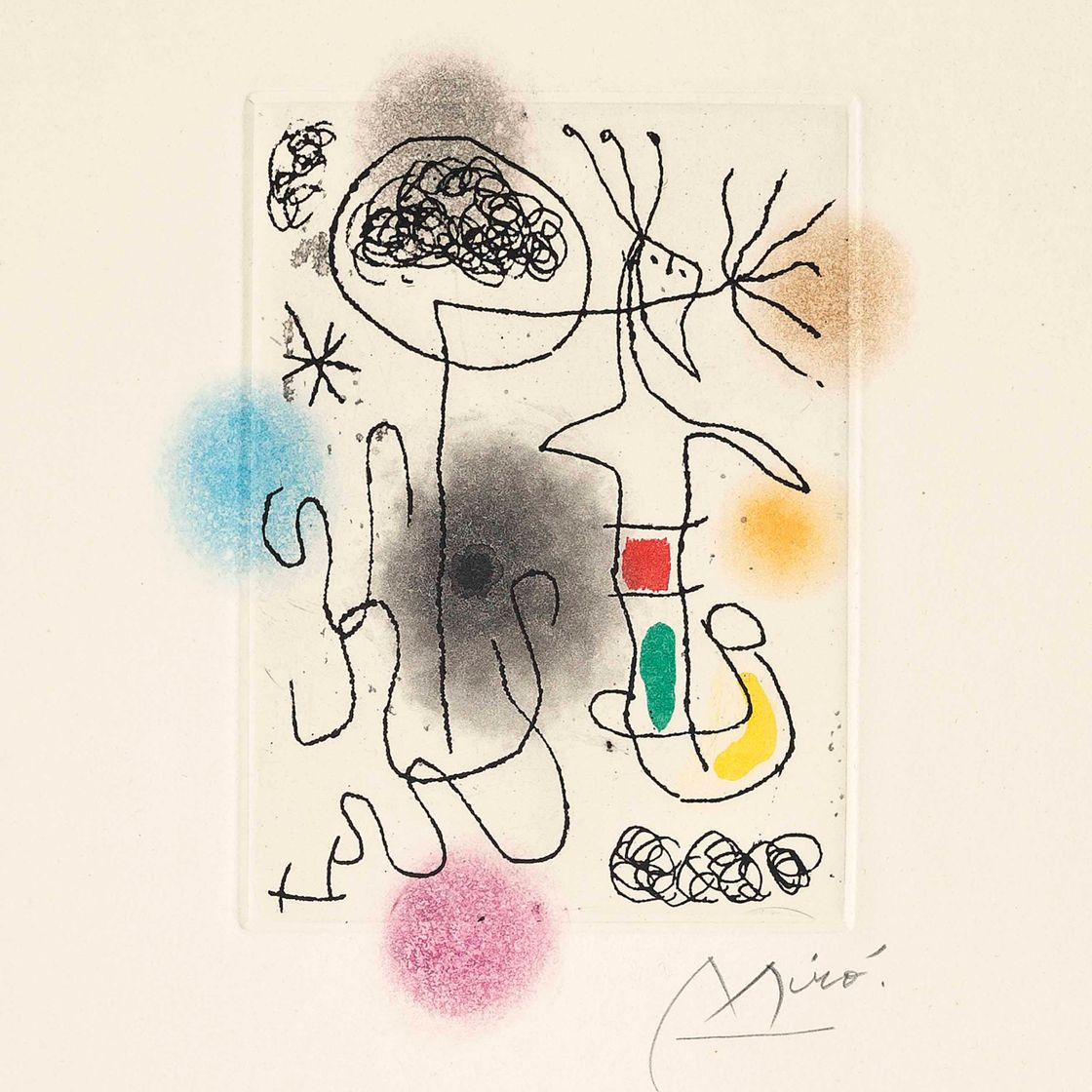 Joan Miró — Миди-ле-Трефль Блан