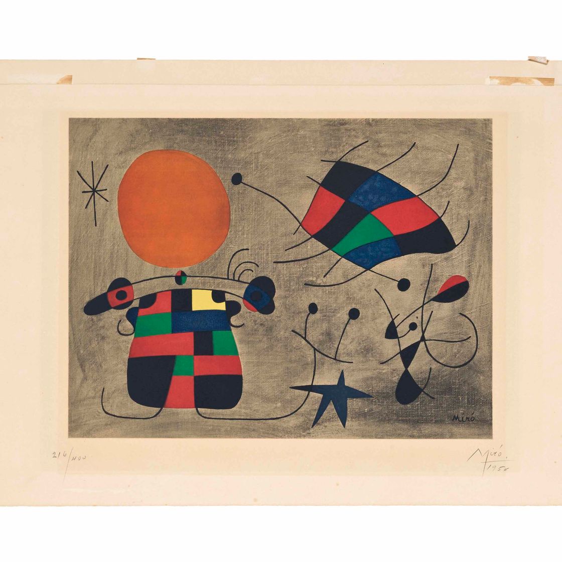 Joan Miró — Встреча с тремя яркими существами (1705 год)