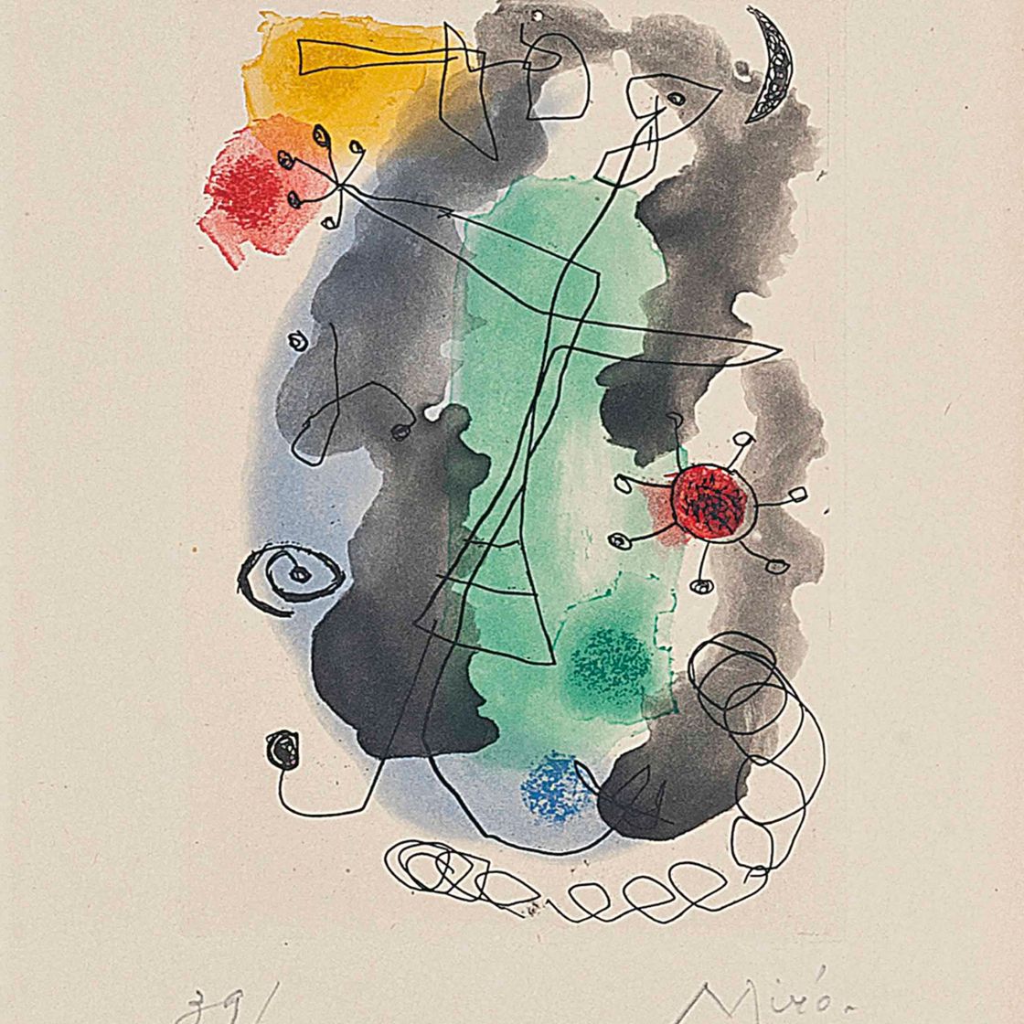 Joan Miró — Женщина в кольере