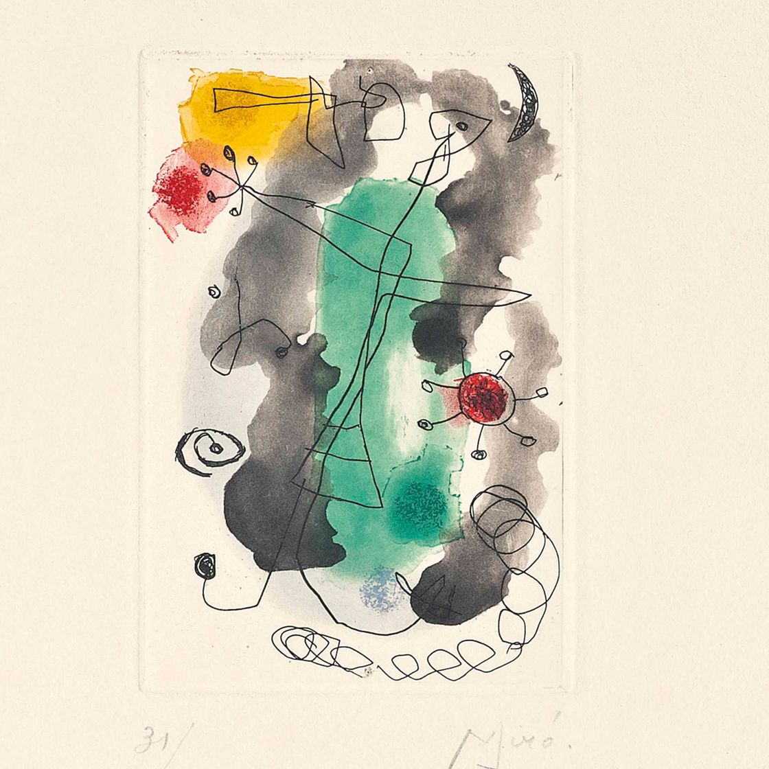 Joan Miró — Женщина в кольере