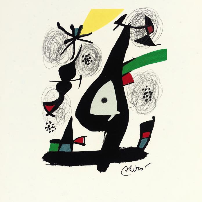 Joan Miró — "Меланхолия", Париж, галерея Люси Вейль, 1979 (книга Крамера, 248)