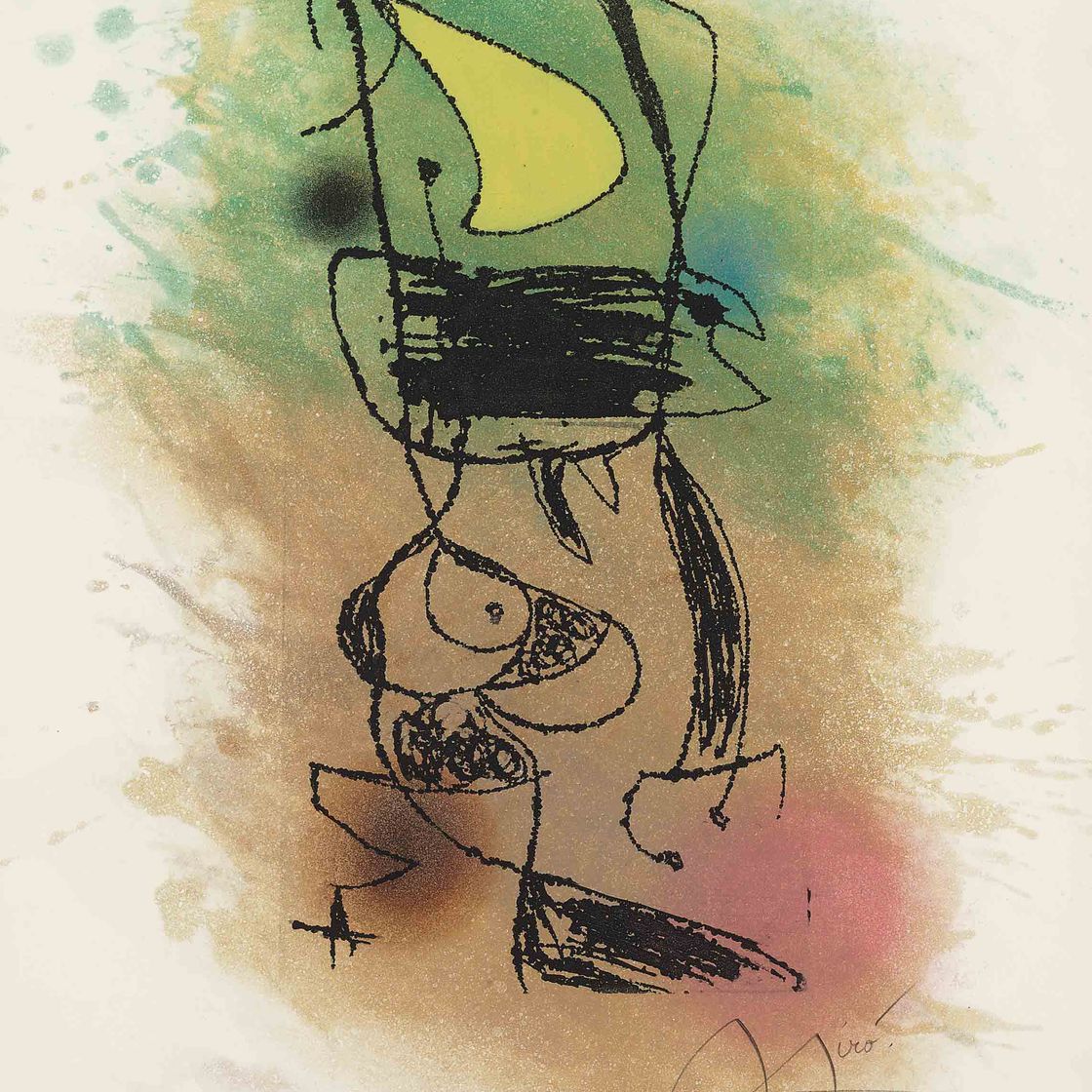 Joan Miró — Ле-Грильон в лунном свете (D. & L. 1020)