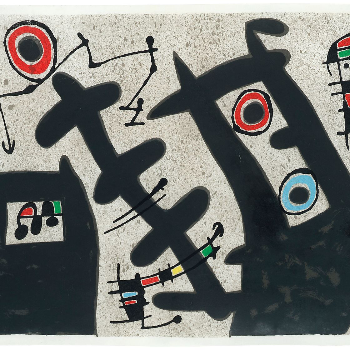 Joan Miró — Одна тарелка от: Le Lézard с золотыми перьями