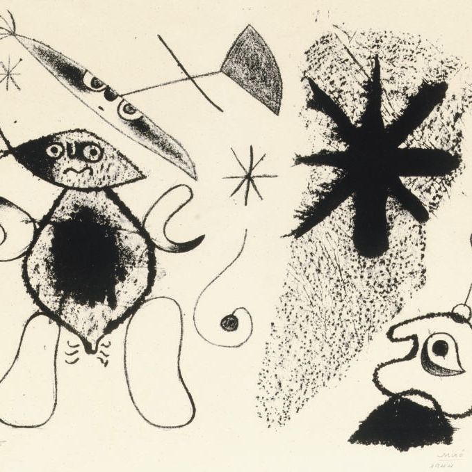 Joan Miró — Тарелка XLVIII, из Барселоны (Мурло, 53)