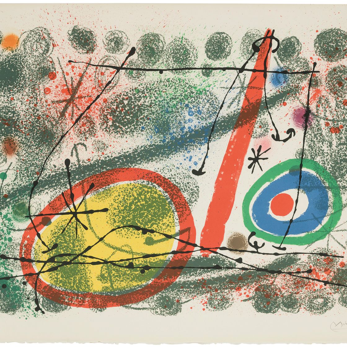 Joan Miró — Одна тарелка из картонных коробок