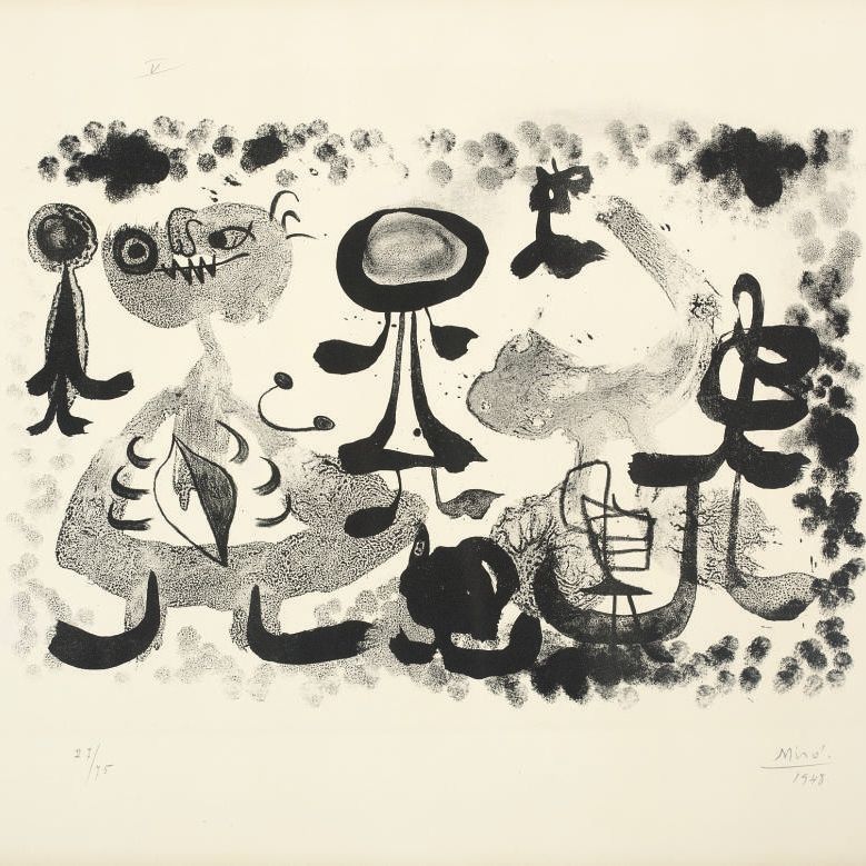 Joan Miró — Альбом 13: Одна пластинка (Mourlot 83)