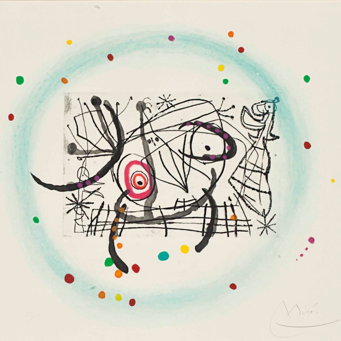 Joan Miró — Трещины: один отпечаток