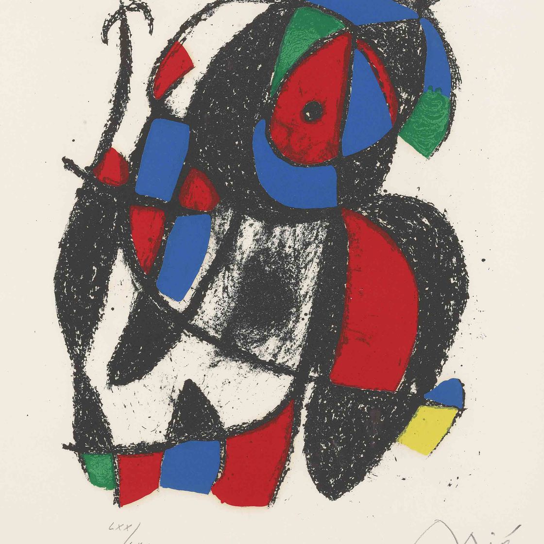 Joan Miró — Литография Жоана Миро II : одна пластина (M. 1049; см. C. books 198)