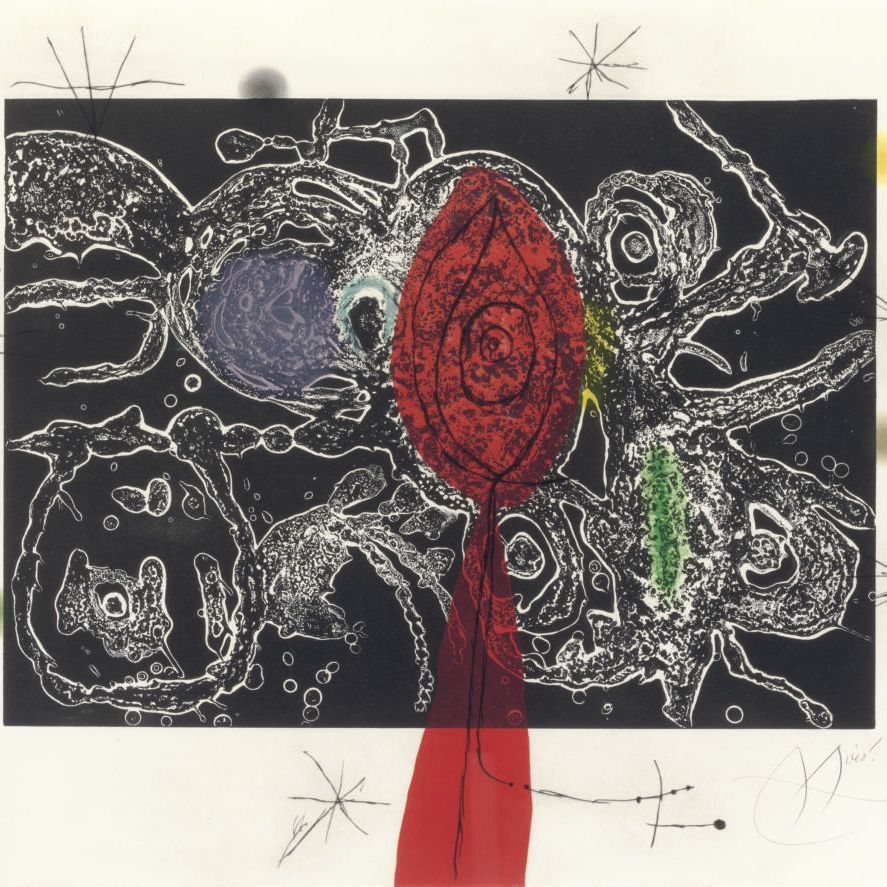 Joan Miró — Эсприу-Миро : одна табличка (D. 870; см. C. books 197)