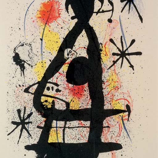 Joan Miró — Лунный свет параитра, из Хай-Ку (М. 553; ср. С. книги 118)