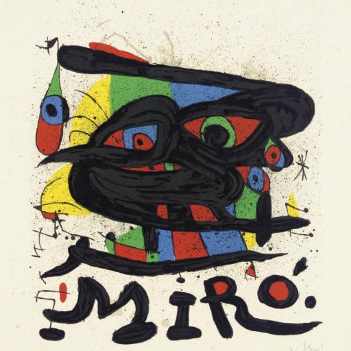 Joan Miró — Плакат для скульптур Миро (M. 755)