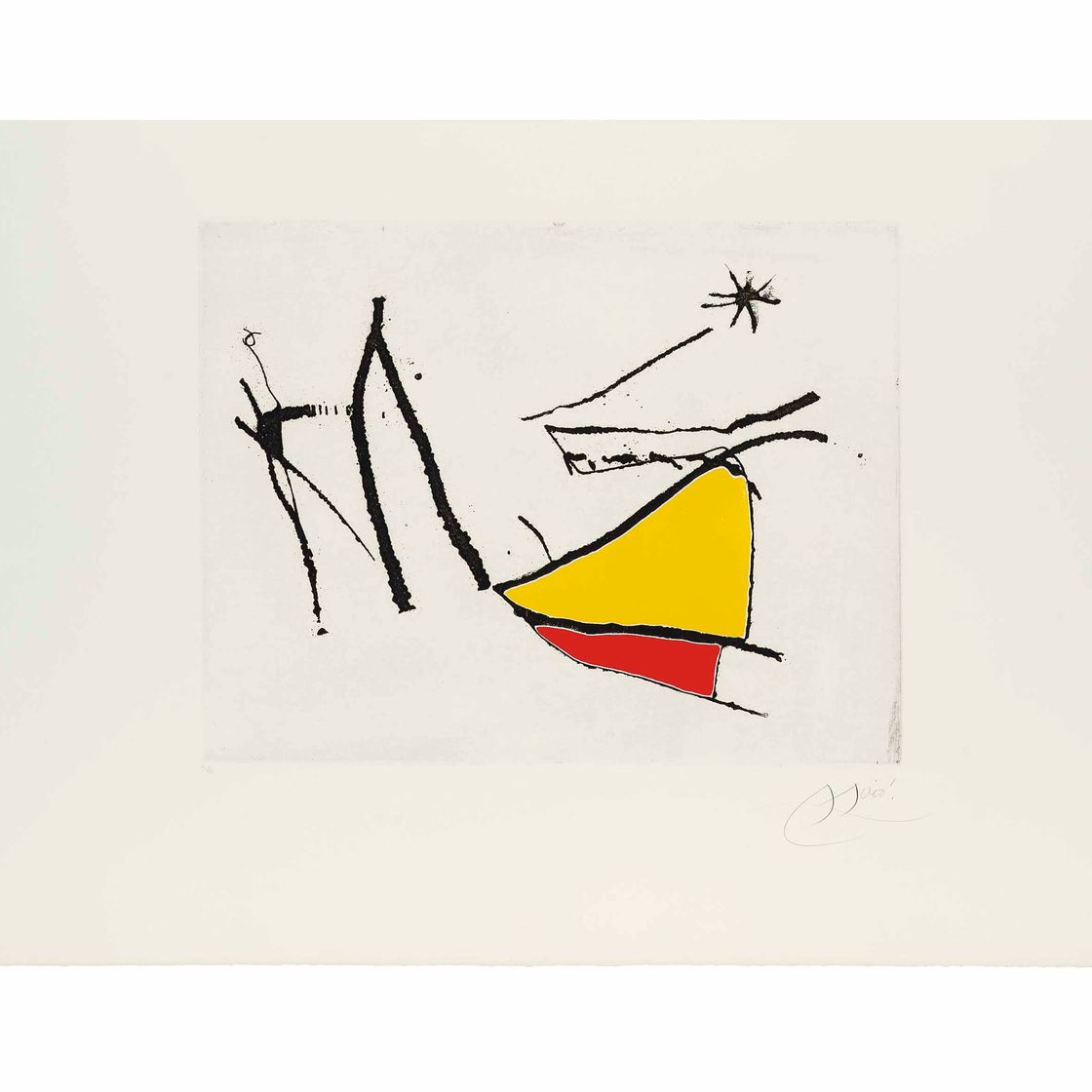 Joan Miró — Кантик-дель-Соль: Одна тарелка (Дюпен 860; смотрите книги Крамера 196)