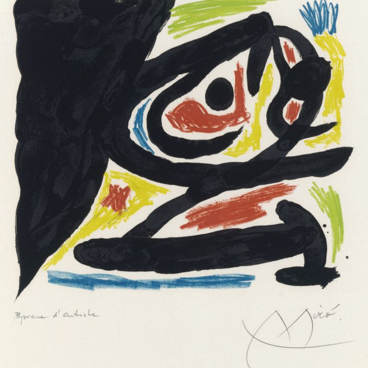 Joan Miró — Современные мастера гравюры : одна пластина (M. 682; см. C. books 132)