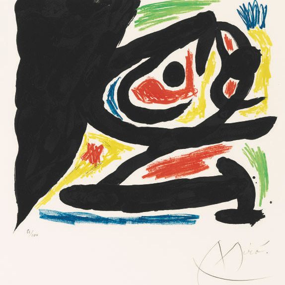 Joan Miró — Современные мастера гравюры : одна пластина (M. 682; см. C. books 132)