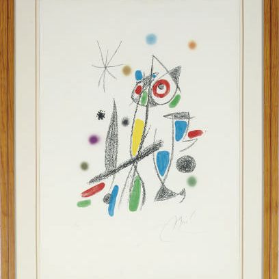 Joan Miró — Маравильяс с различными акростихами: Одна тарелка (Лот 1064)