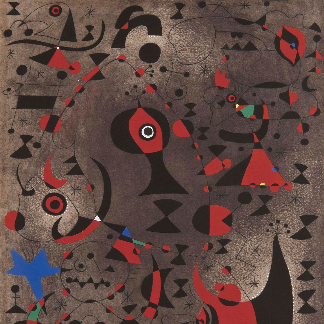 Joan Miró — Версия "Арк-ан-сьель" из "Созвездий" (книги Крамера, 58)
