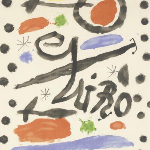 Joan Miró — Плакат с изображением Жоана Миро, Сала Гаспара (M. 423)