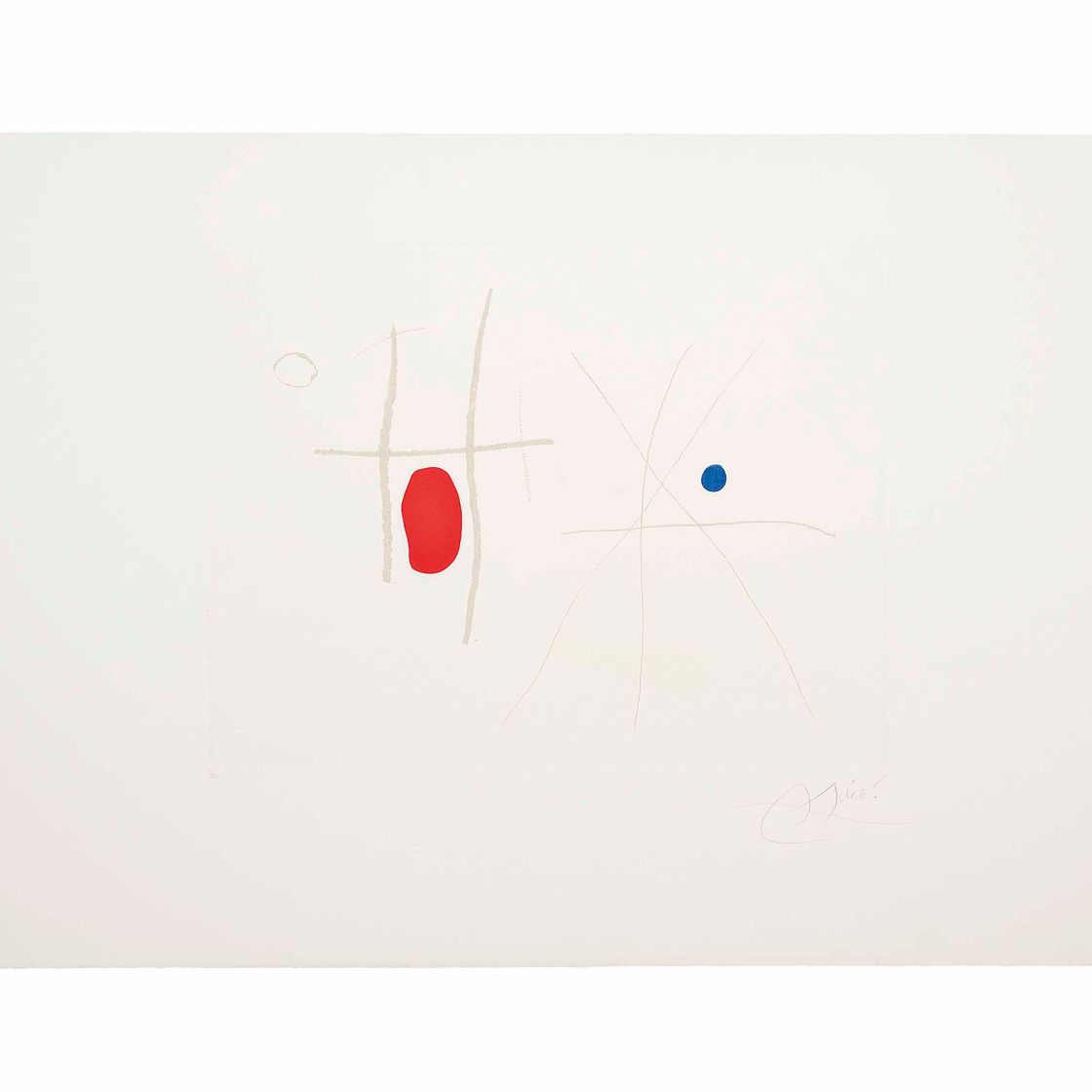 Joan Miró — Кантик-дель-Соль: Одна тарелка (Дюпен 865; смотрите книги Крамера 196)