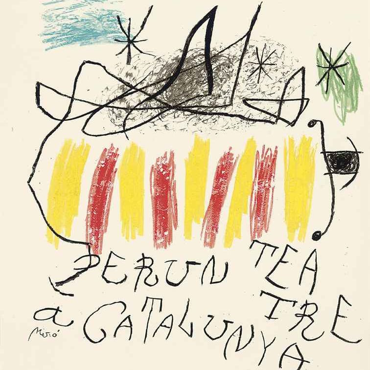 Joan Miró — В театре Каталонии (номер 913)