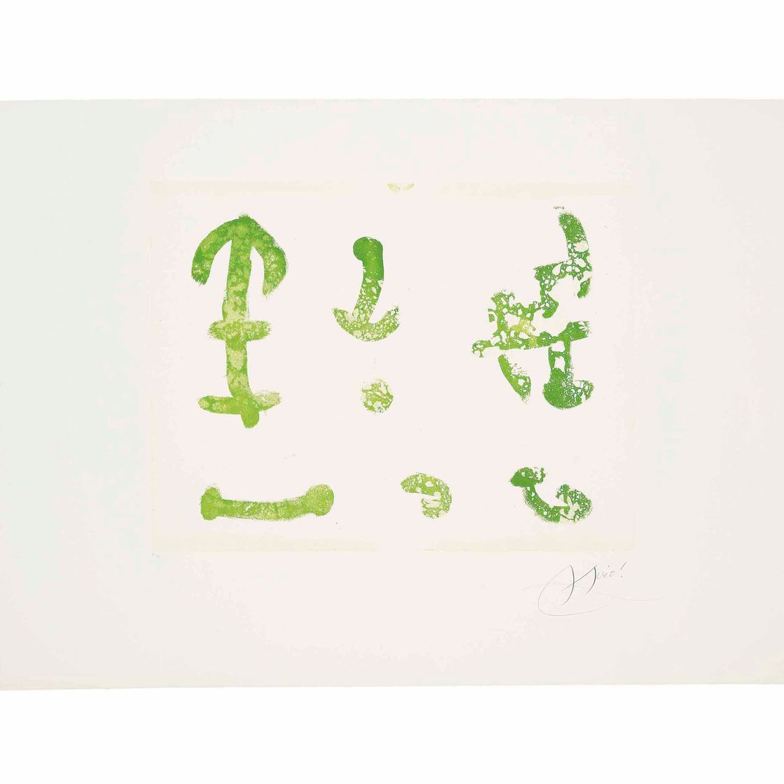 Joan Miró — Кантик-дель-Соль: Одна тарелка (Дюпен 863; смотрите книги Крамера 196)