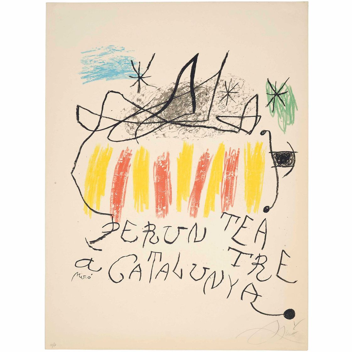 Joan Miró — В театре Каталонии (номер 913)