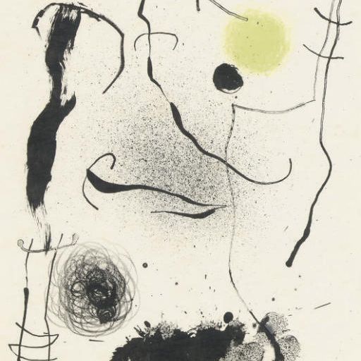 Joan Miró — Букет цветов для Нилы : одна тарелка (M. 546; см. C. books 115)