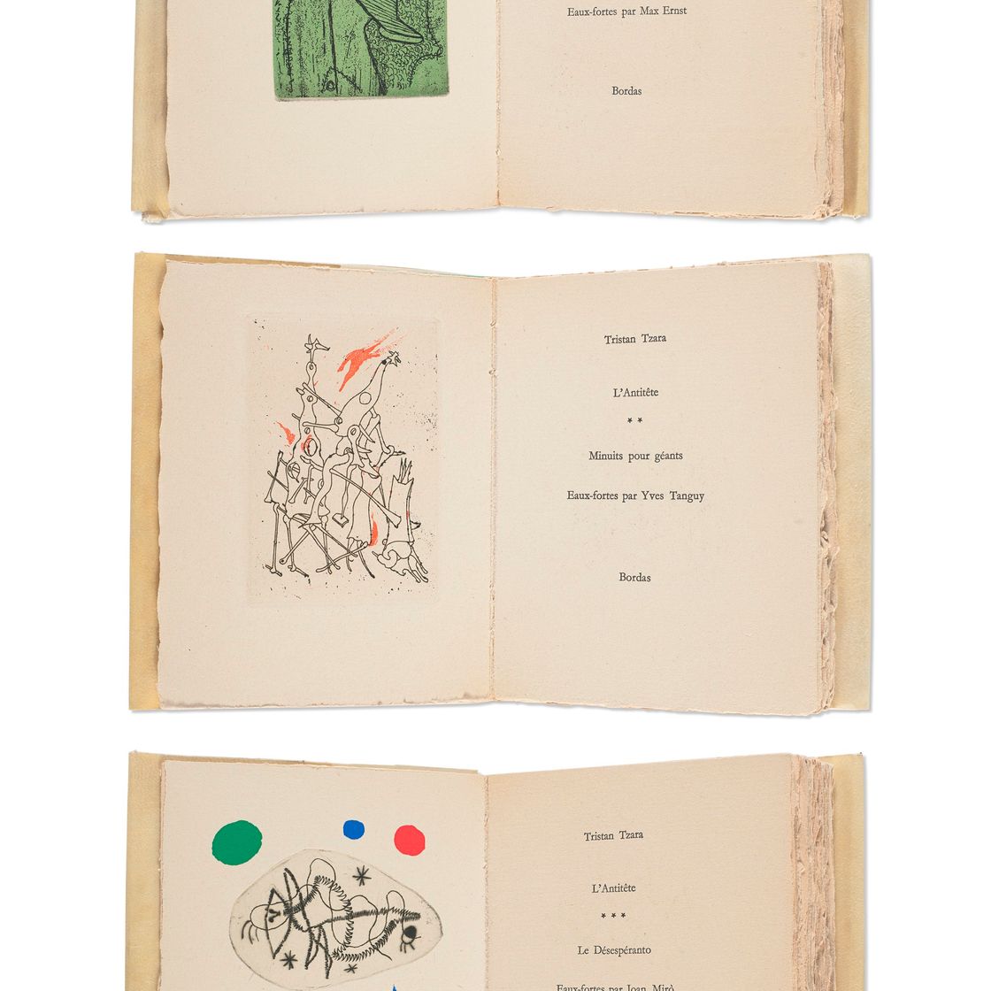 Joan Miró — Тристан Тцара, "Антитет", Борда, Париж, 1949
