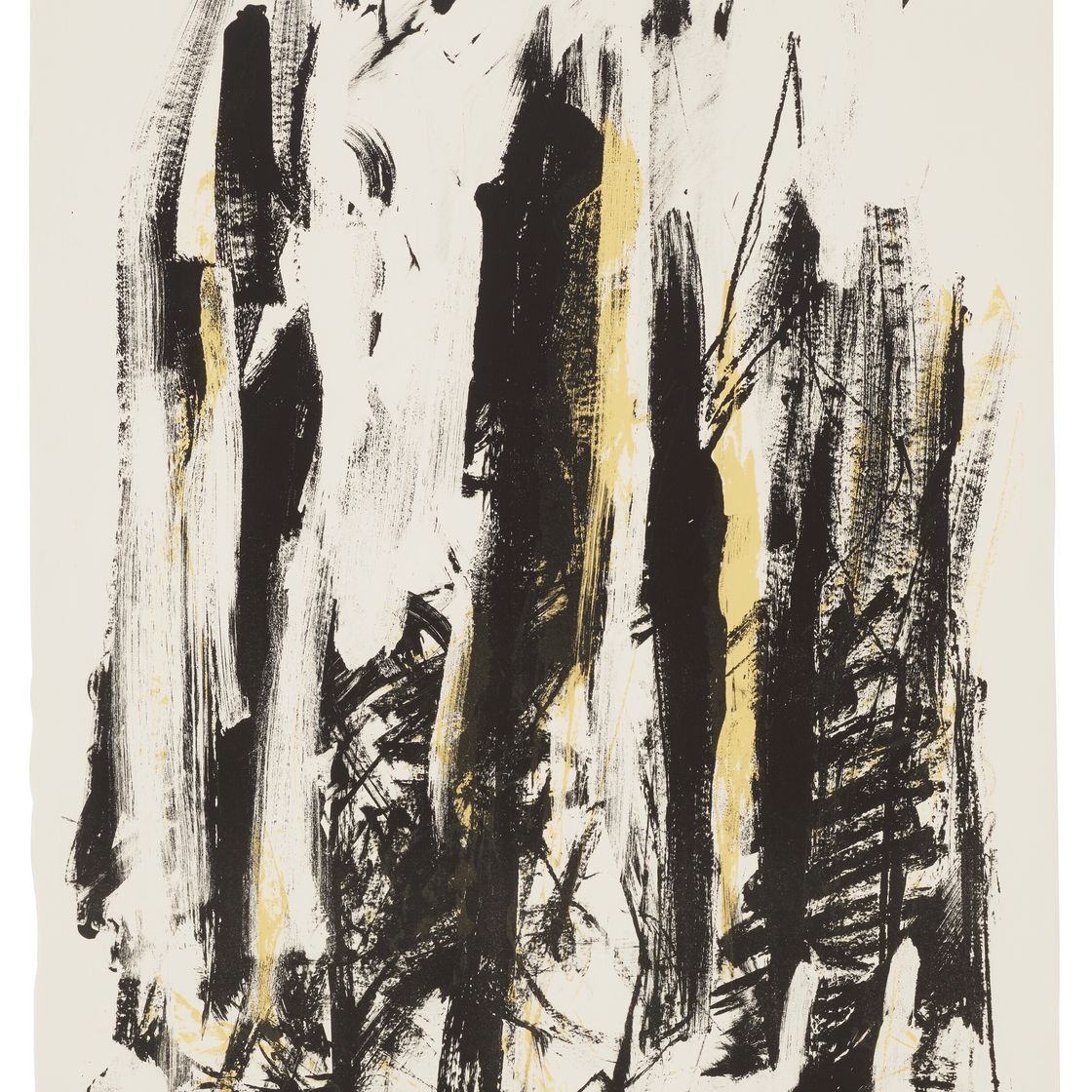 Joan Mitchell — Арбузы (черные, желтые)