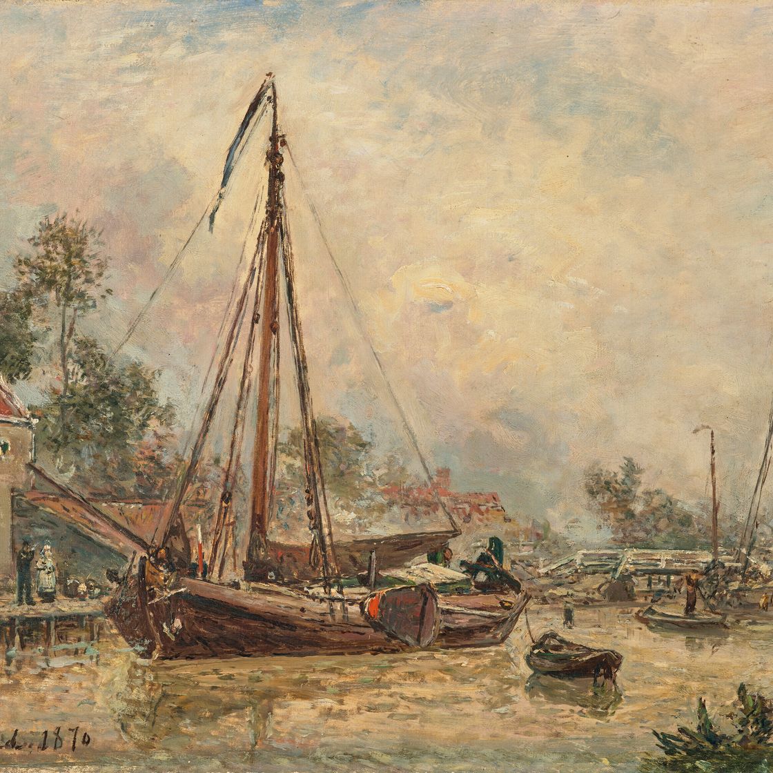 Johan Barthold Jongkind — Окрестности Дордрехта, изображение 1