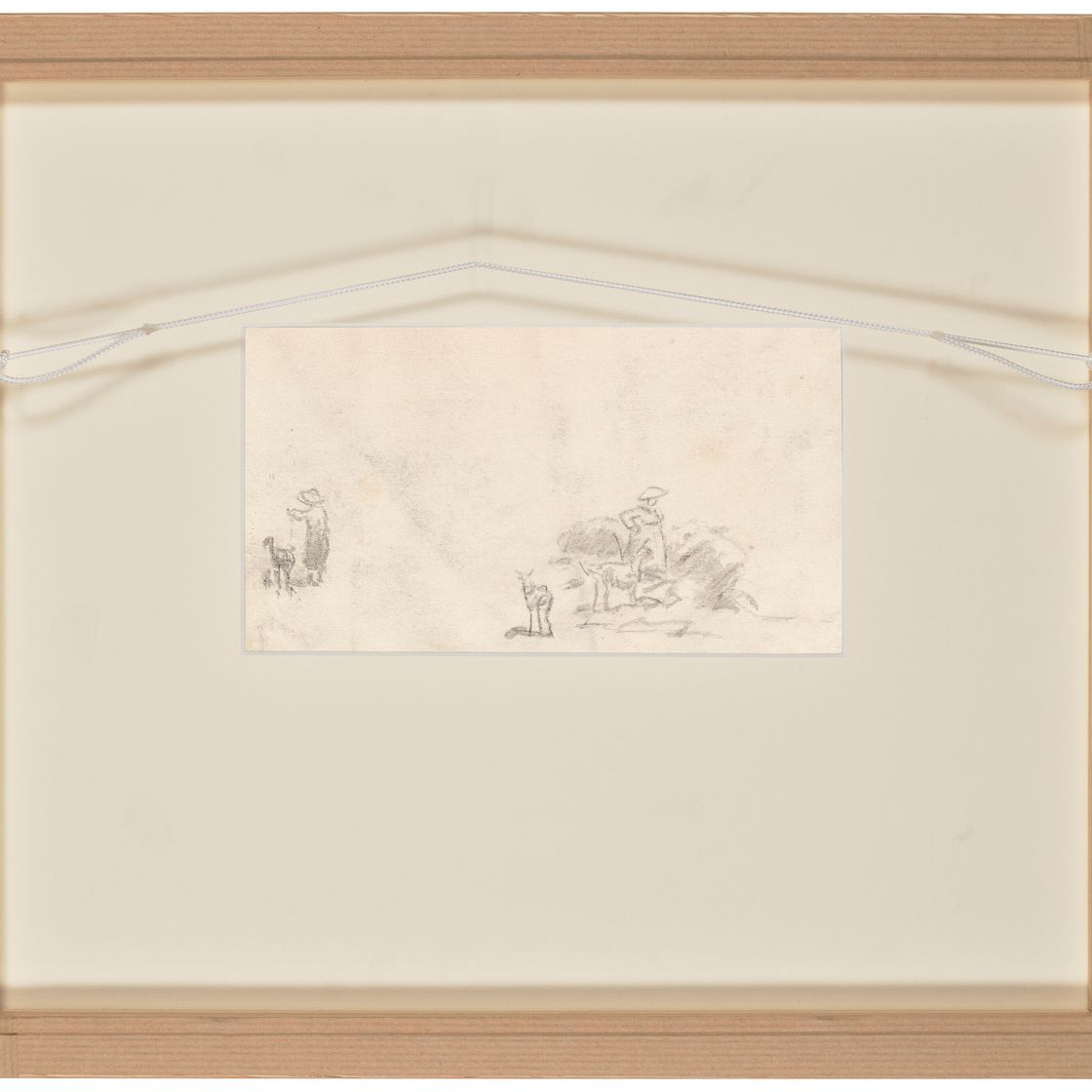 Johan Barthold Jongkind — Поездка на Кипр, Дофина ( справа ); Этюды о персонажах ( сзади ), изображение 5