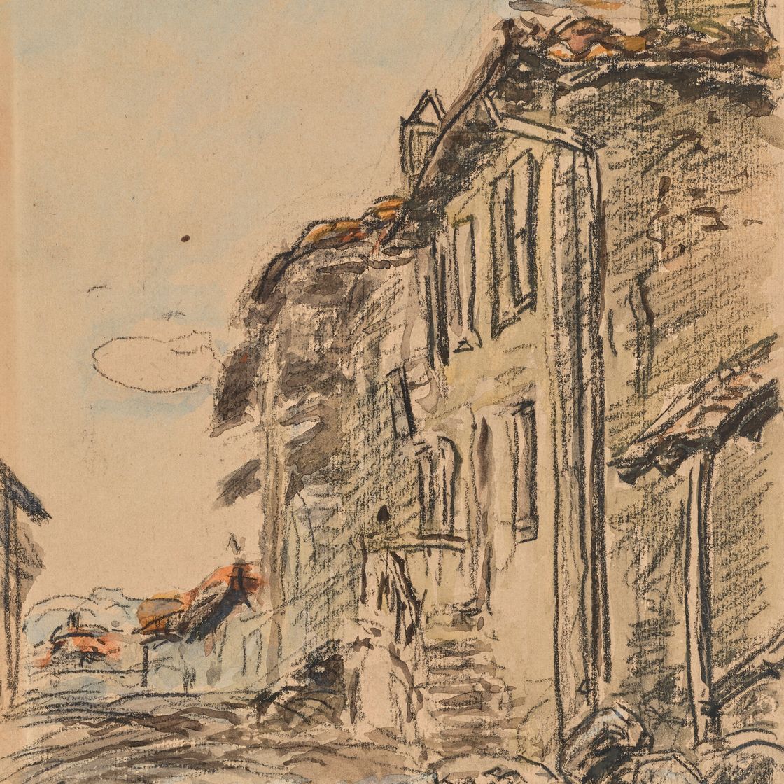 Johan Barthold Jongkind — Улица Кот-Сент-Андре, Дофине ( справа ); Площадь Дофине ( справа ), изображение 1