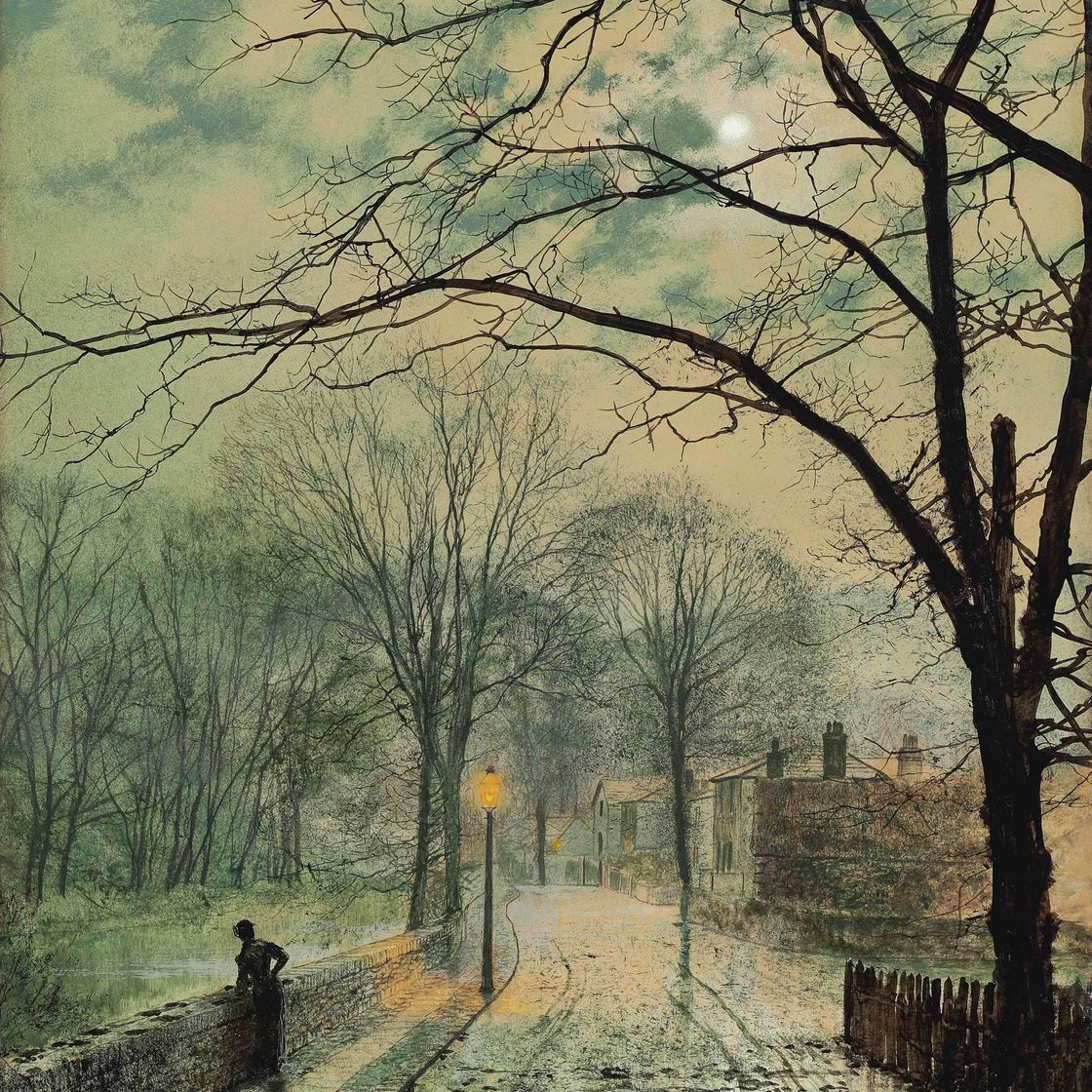 John Atkinson Grimshaw — Прогулка при луне, Бончерч, остров Уайт