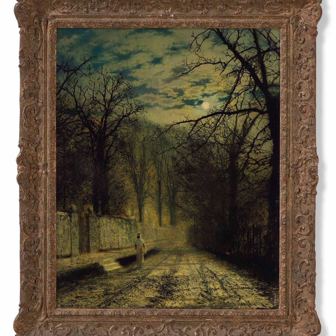 John Atkinson Grimshaw — Улица, залитая лунным светом, изображение 2