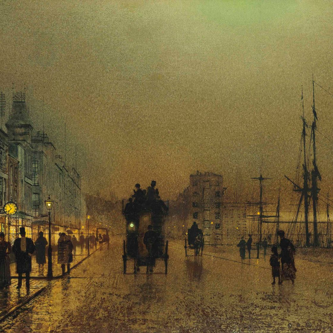 John Atkinson Grimshaw — Глазго, сумерки