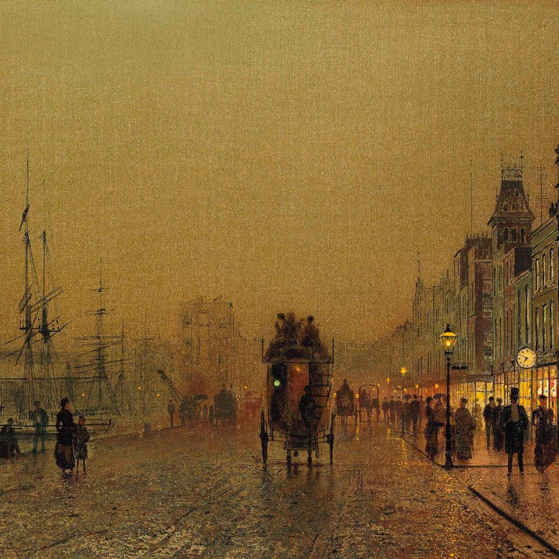 John Atkinson Grimshaw — Глазго, субботний вечер