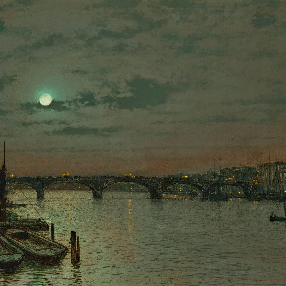 John Atkinson Grimshaw — Лондонский мост, изображение 1