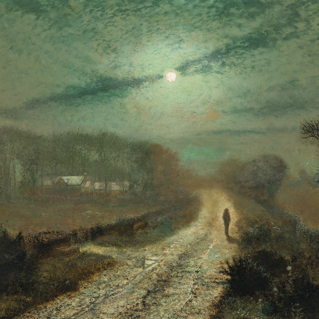 John Atkinson Grimshaw — Залитый лунным светом пейзаж, изображение 1