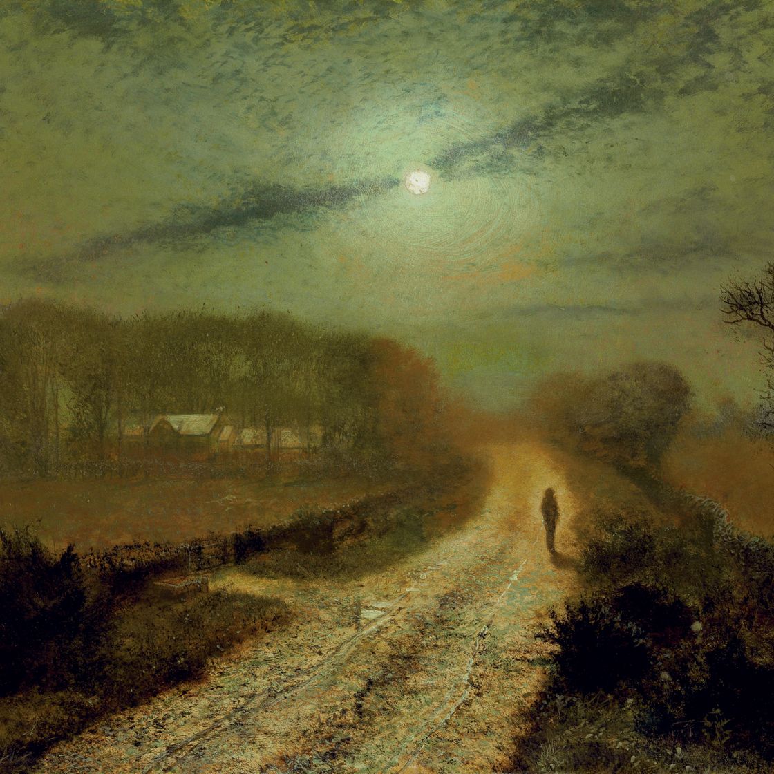 John Atkinson Grimshaw — Залитый лунным светом пейзаж