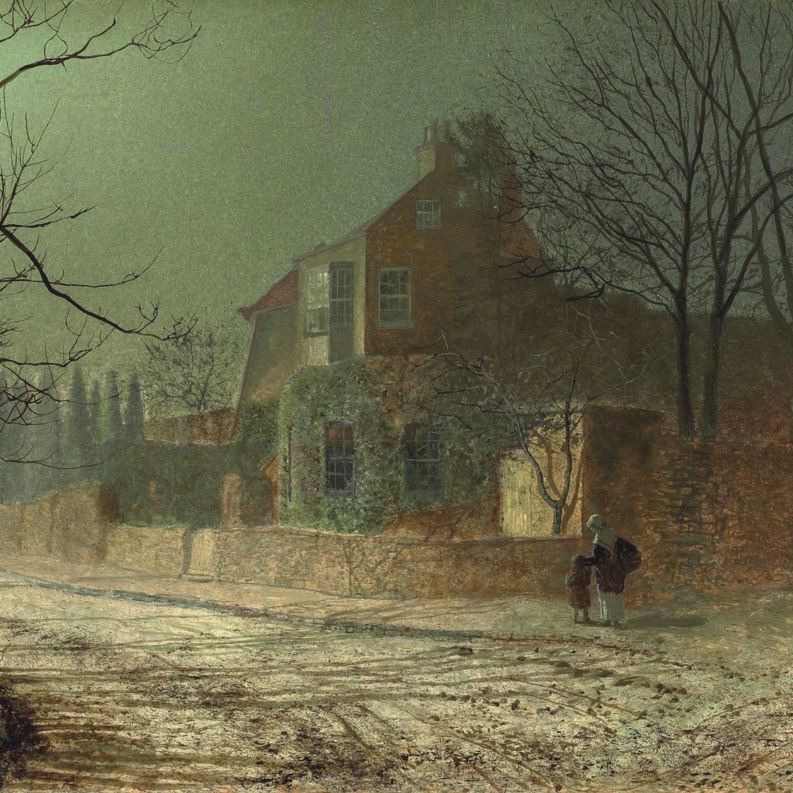 John Atkinson Grimshaw — Тисовый двор, Скалби