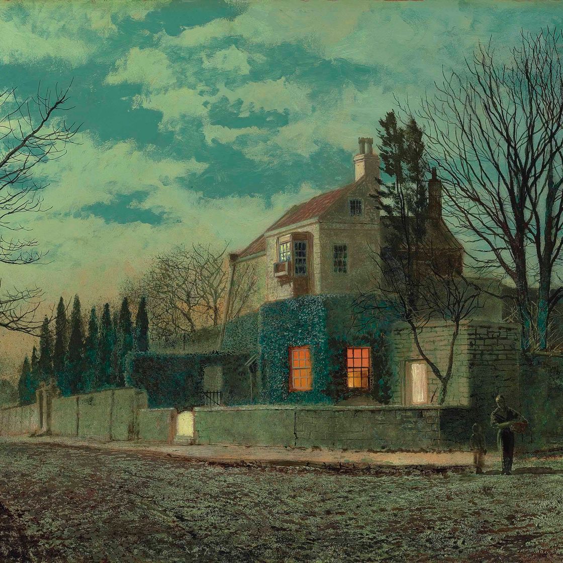 John Atkinson Grimshaw — Тисовый двор, Скалби