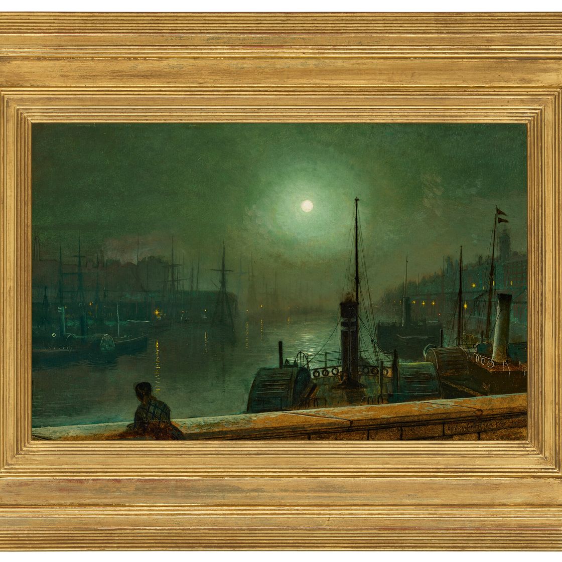 John Atkinson Grimshaw — На берегу Клайда, Глазго, изображение 2