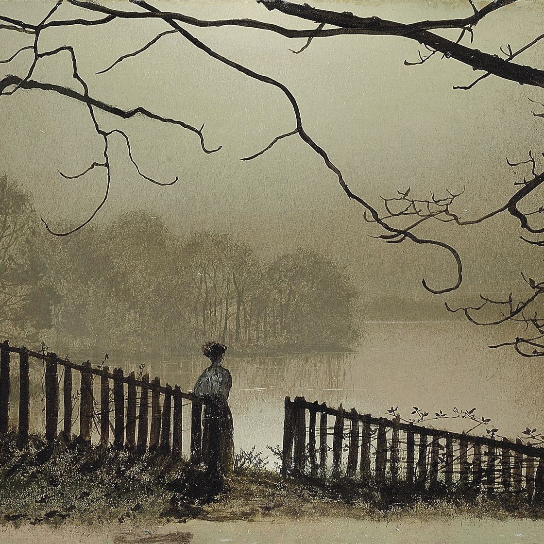 John Atkinson Grimshaw — Озеро Ватерлоо, парк Раундхей, Лидс