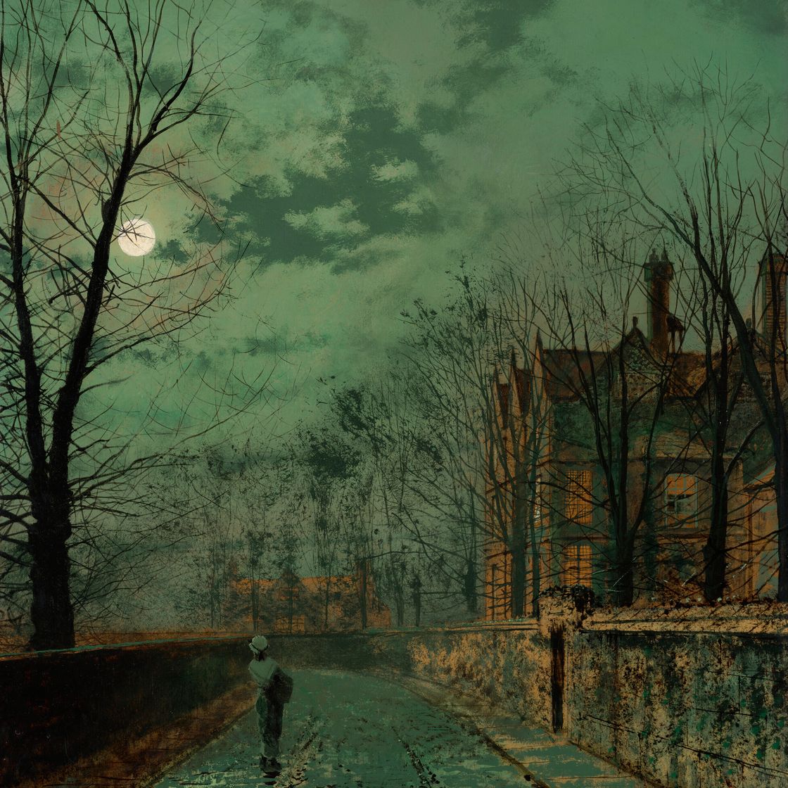 John Atkinson Grimshaw — Переулок недалеко от Честера, изображение 2