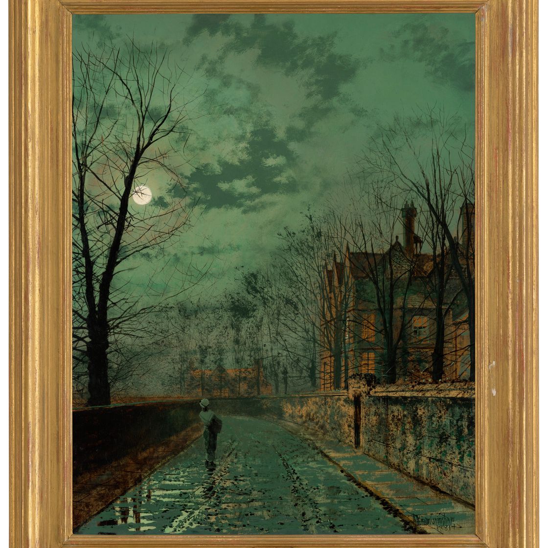 John Atkinson Grimshaw — Переулок недалеко от Честера, изображение 3