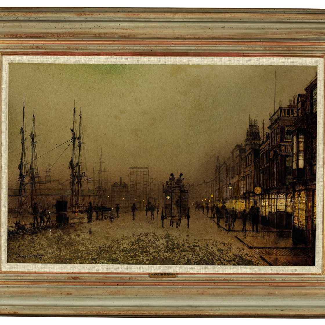 John Atkinson Grimshaw — Доки Глазго в сумерках, изображение 3